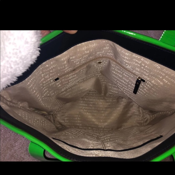 Kate Spade Patent green tote wallet - Picture 7 of 12